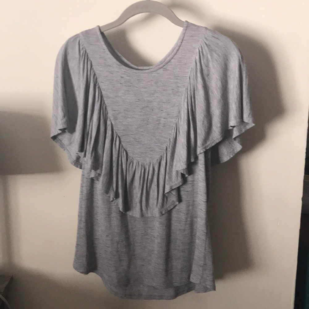 Anthropologie ruffle shirt